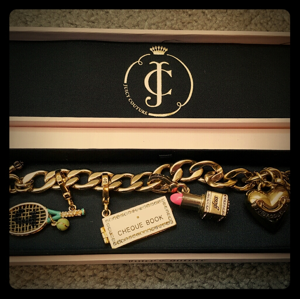 Juicy Couture Charm Bracelet With Three Charms